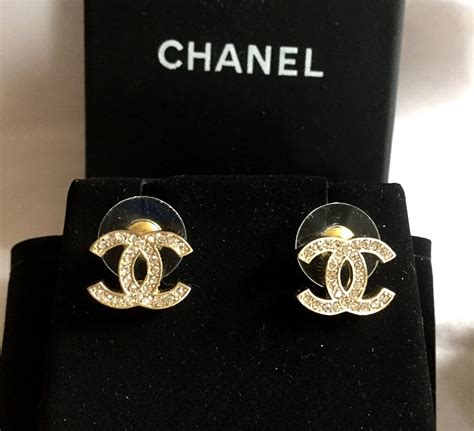 gold classic chanel earrings|chanel earrings original.